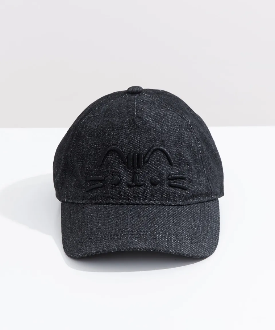 Store Black Denim Cap Guys & Unisex | Hats & Caps