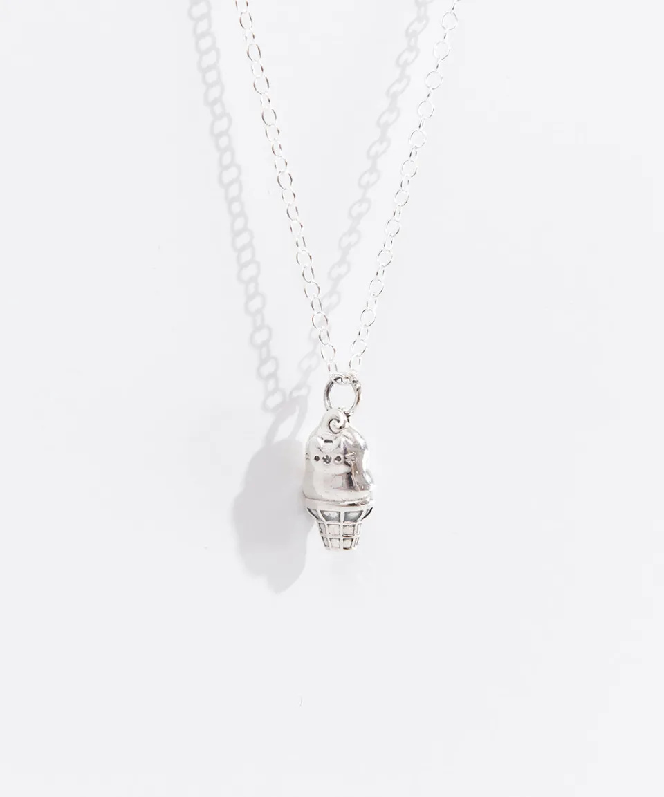 Hot Dipped Cone Charm Necklace Jewelry | Ice Cream