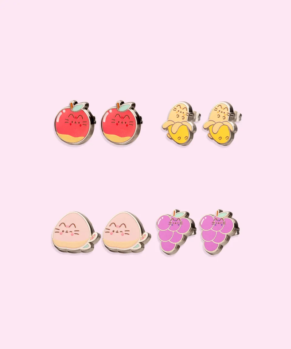 Discount Fruits 4-Pack Stud Earrings Set Jewelry | Fruits