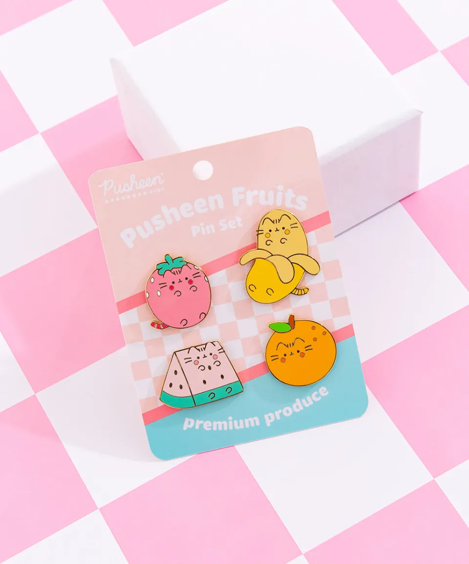 Shop Fruits Pin Set Pins & Keychains | Fruits